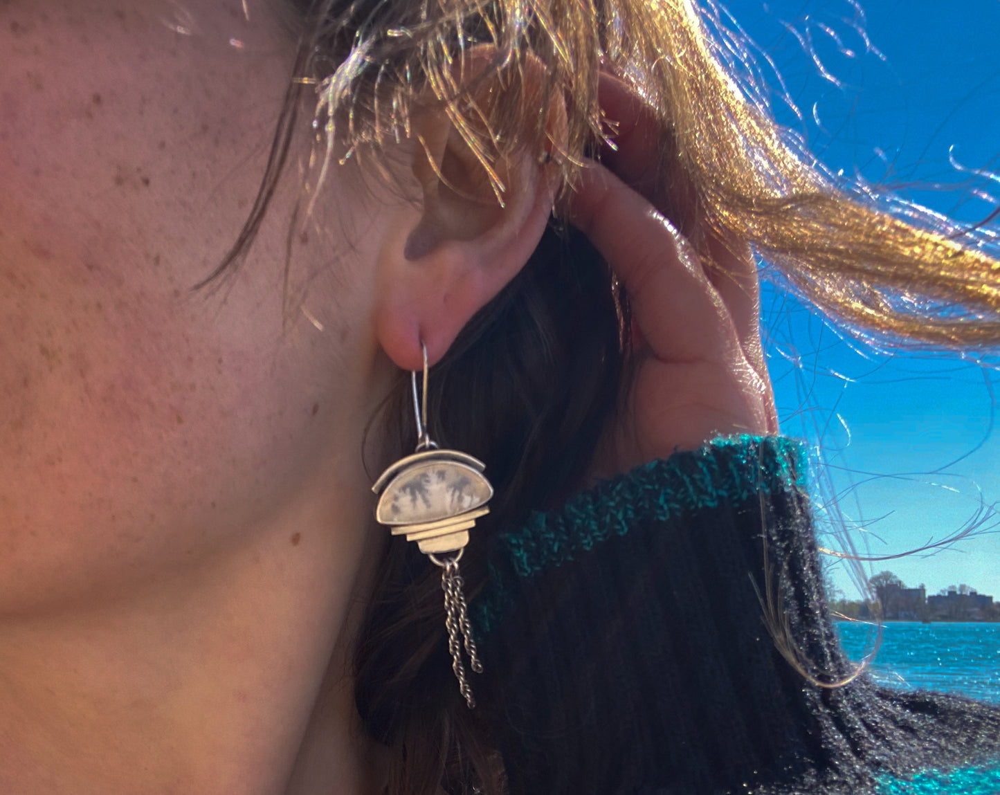 In the Clouds Fringe Earrings