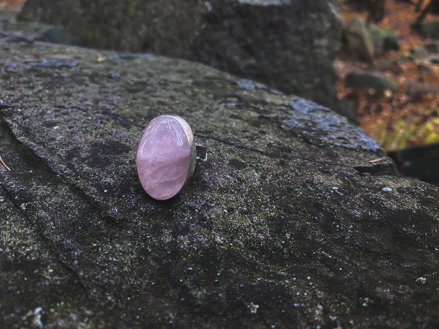Pink Quartz Summit Ring Size 7