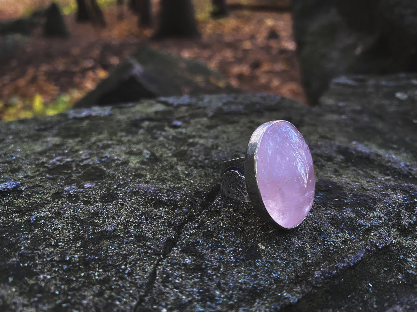 Pink Quartz Summit Ring Size 7