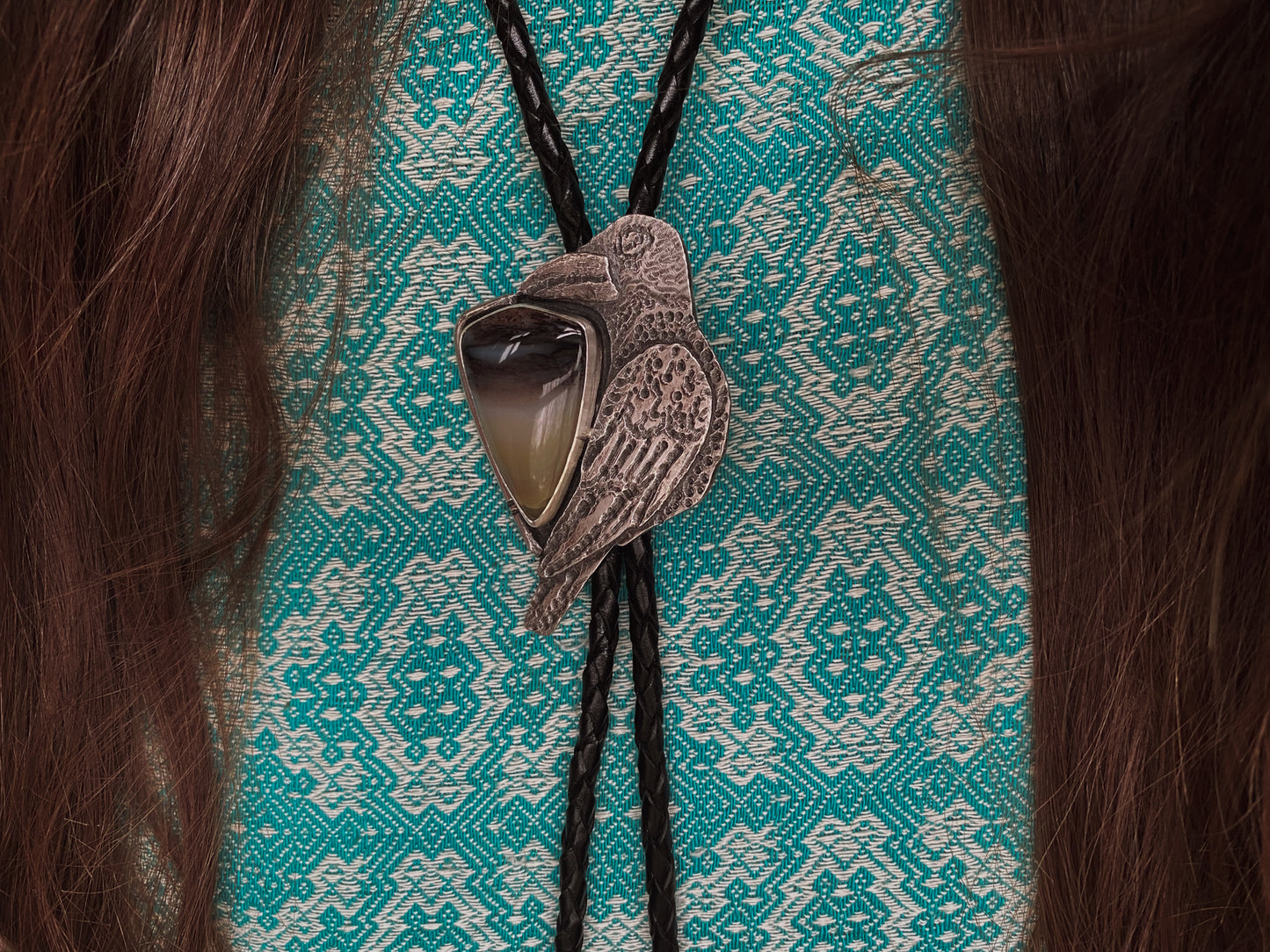 Raven Bolo Tie