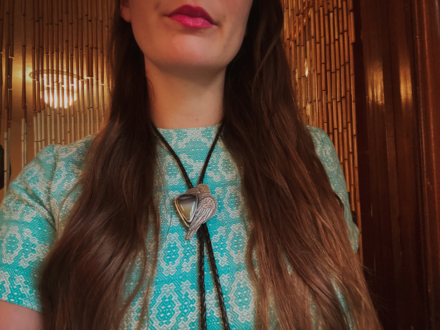 Raven Bolo Tie