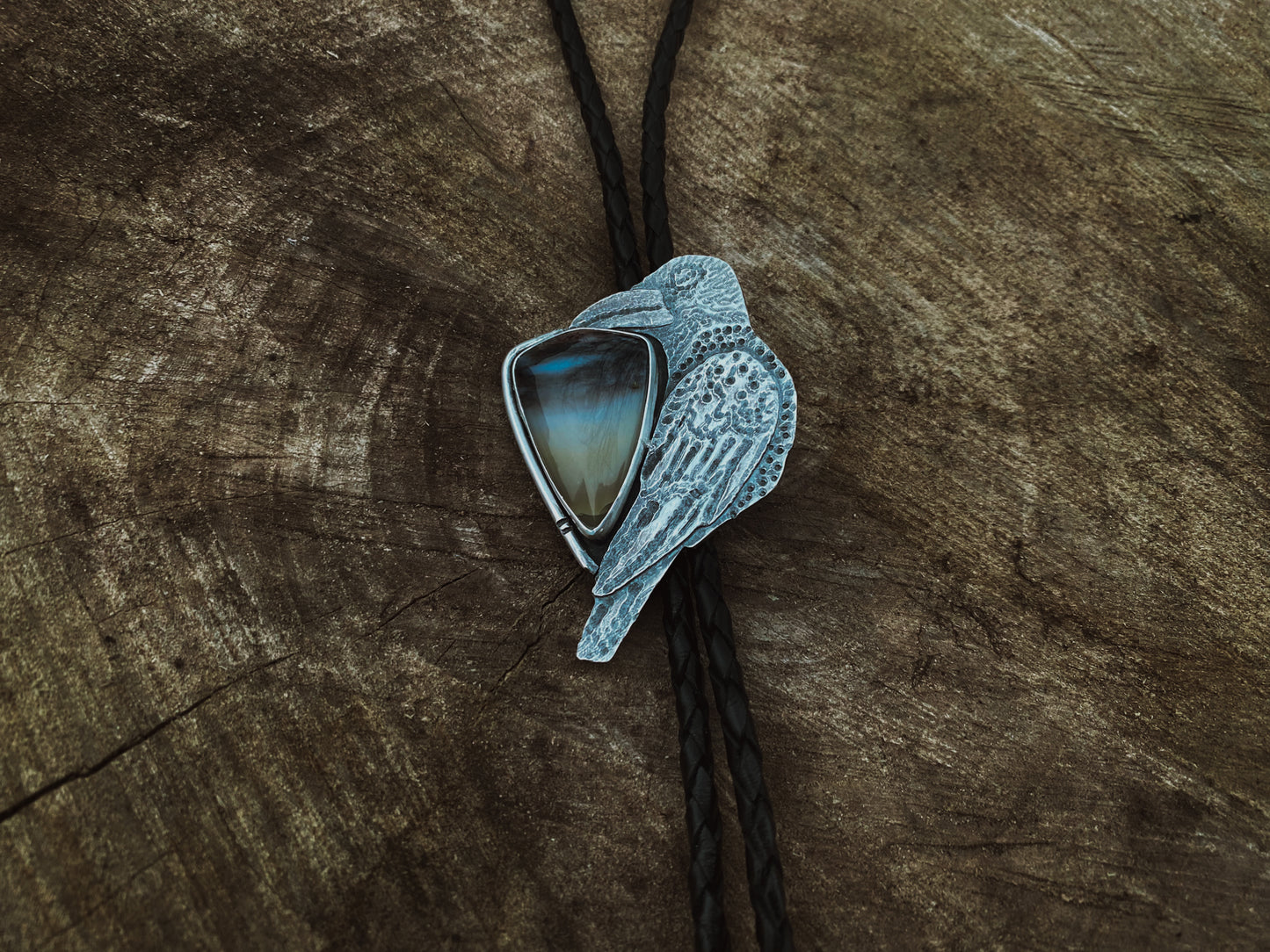 Raven Bolo Tie
