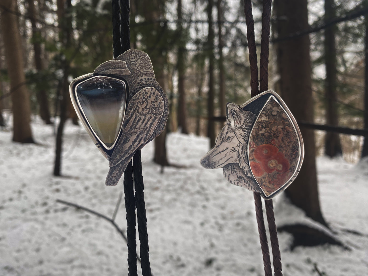 Raven Bolo Tie